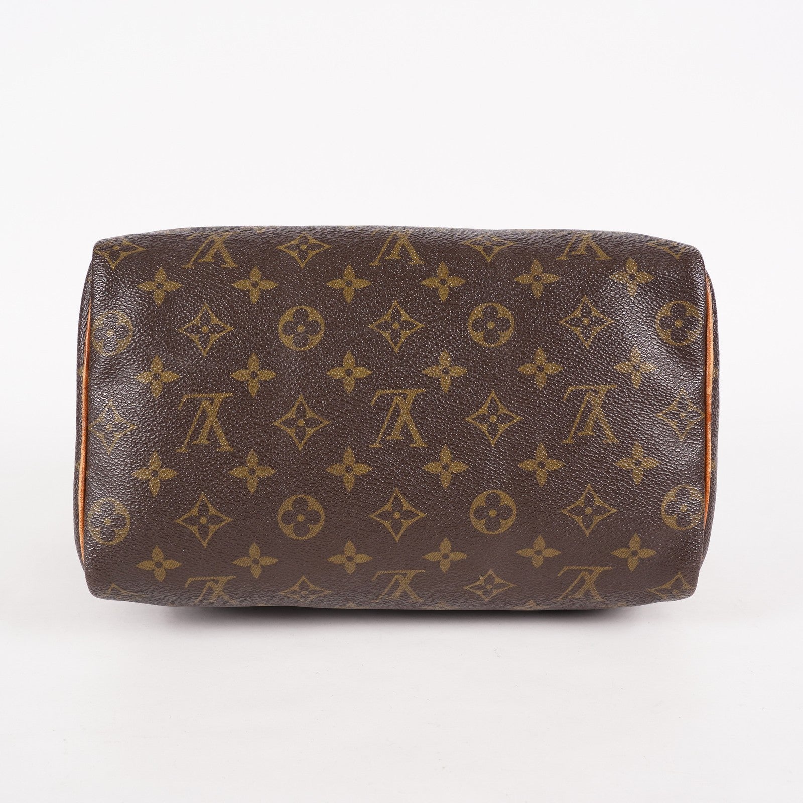 Louis Vuitton Speedy 25 M41528 Monogram Canvas Boston Handbag Brown 07E057150004