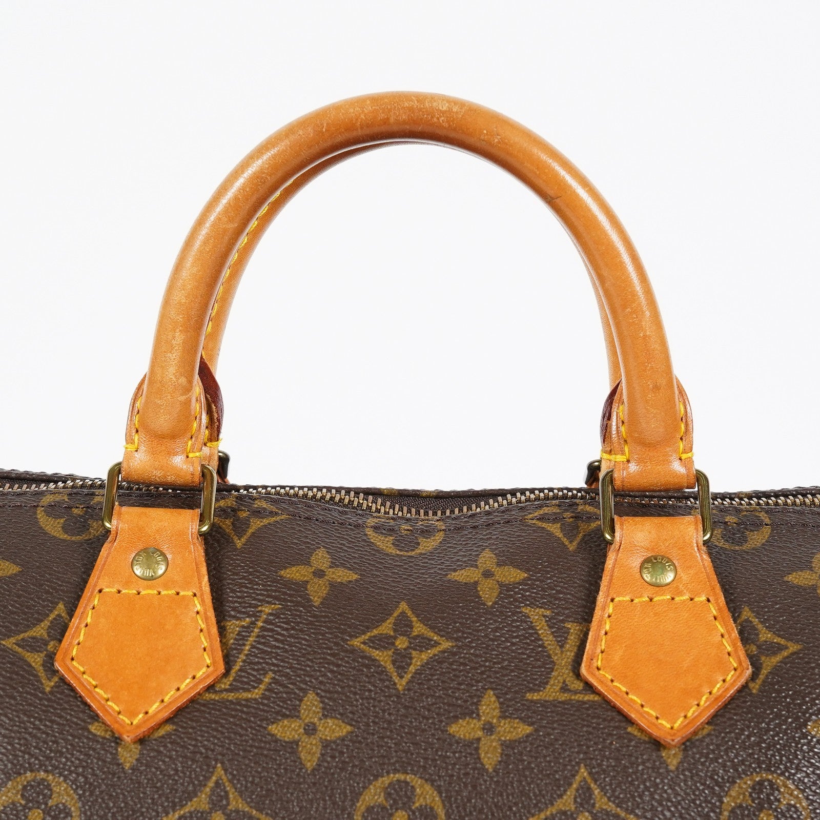 Louis Vuitton Speedy 35 M41107 Monogram Brown Hand Bag Used Vintage 07E076710016