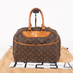 LOUIS VUITTON Deauville Handbag M47270 Monogram canvas Brown 06E092860019