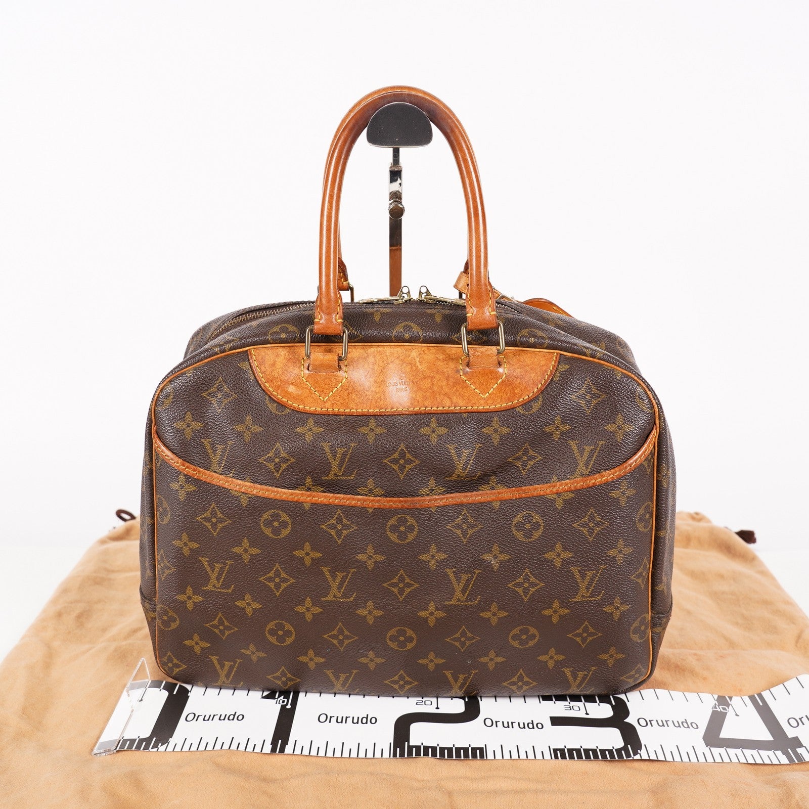 LOUIS VUITTON Deauville Handbag M47270 Monogram canvas Brown 06E092860019