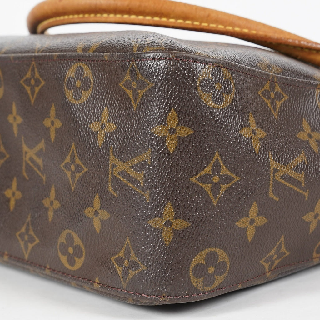 Louis Vuitton Looping GM Monogram Brown Shoulder Bag M51145 Vintage 07E382860012