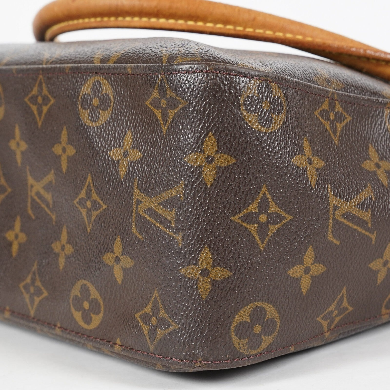 Louis Vuitton Looping GM Monogram Brown Shoulder Bag M51145 Vintage 07E382860012