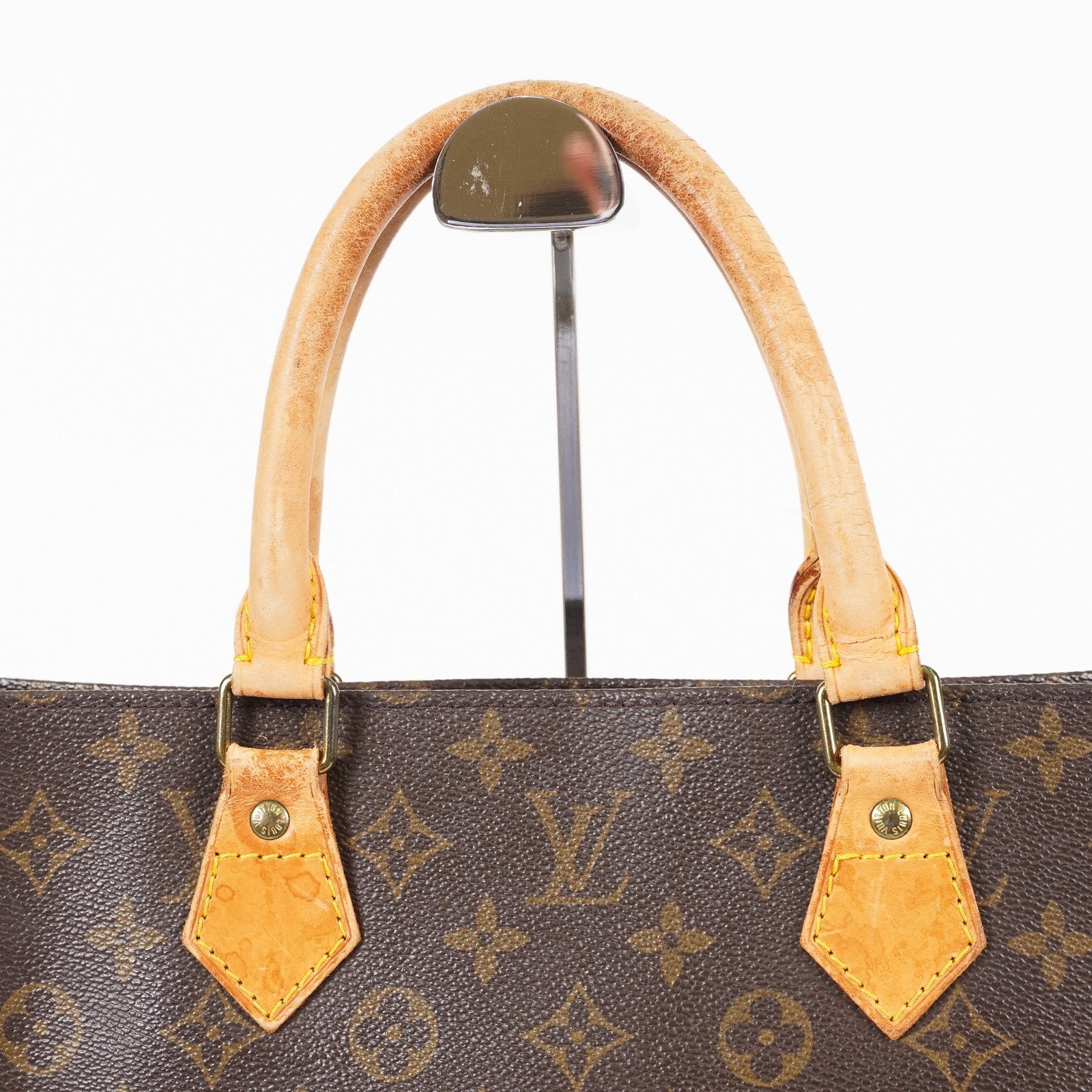 LOUIS VUITTON Sac Plat Handbag Monogram Canvas Brown M51140 06E092310012