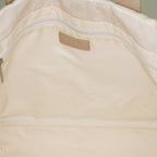 Chanel Travel Line Tote Bag Beige Nylon Leather Used Handbag 09M41793108