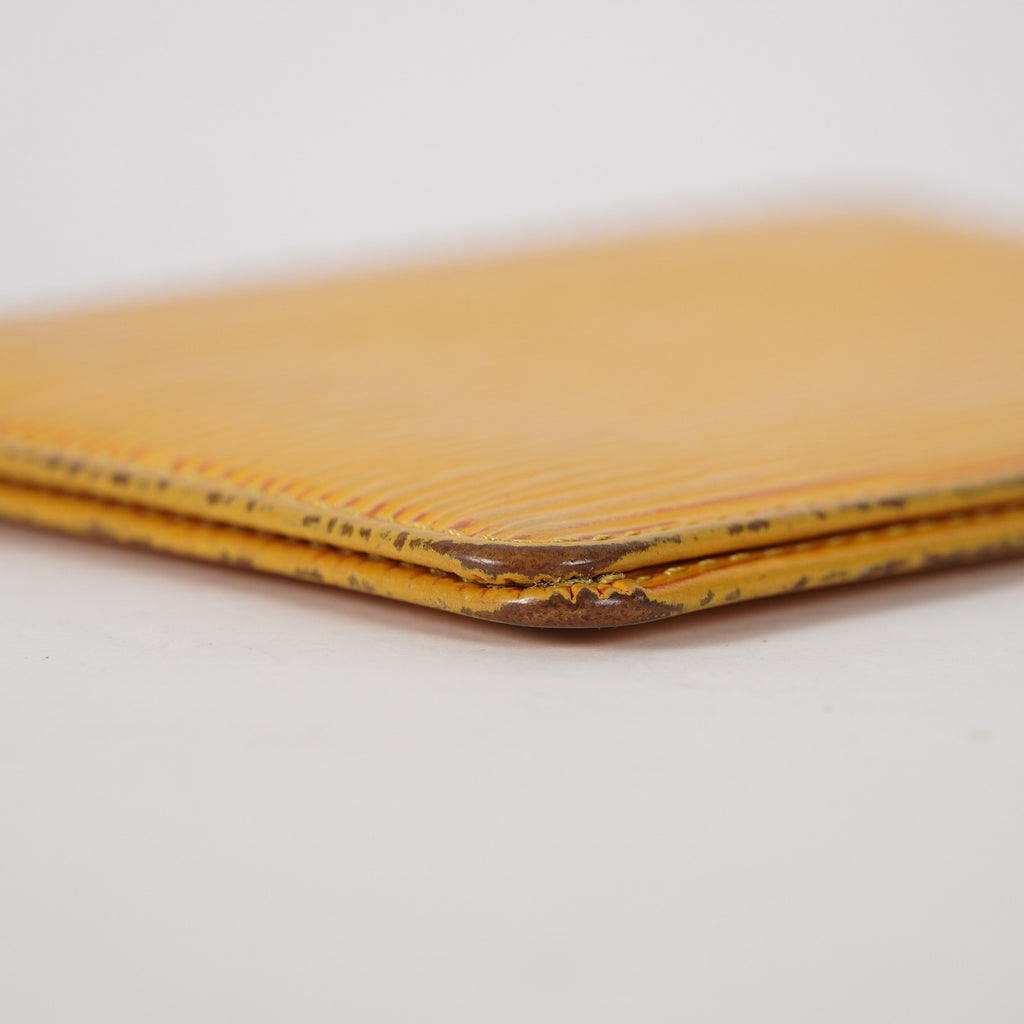 LOUIS VUITTON SARAH PORTE FEUILLE YELLOW OCHRE EPI LEATHER LONG WALLET XY216
