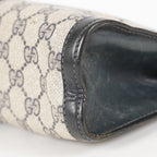 VINTAGE GUCCI Clutch Bag GG Sherry Line Navy 05M02846425