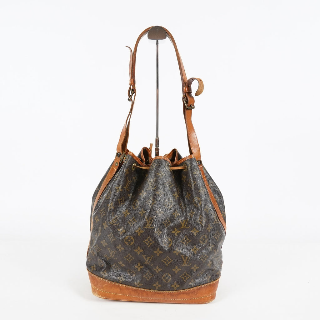 Louis Vuitton Noe GM M42224 Monogram Canvas Brown Used Bucket Bag 08A094576003