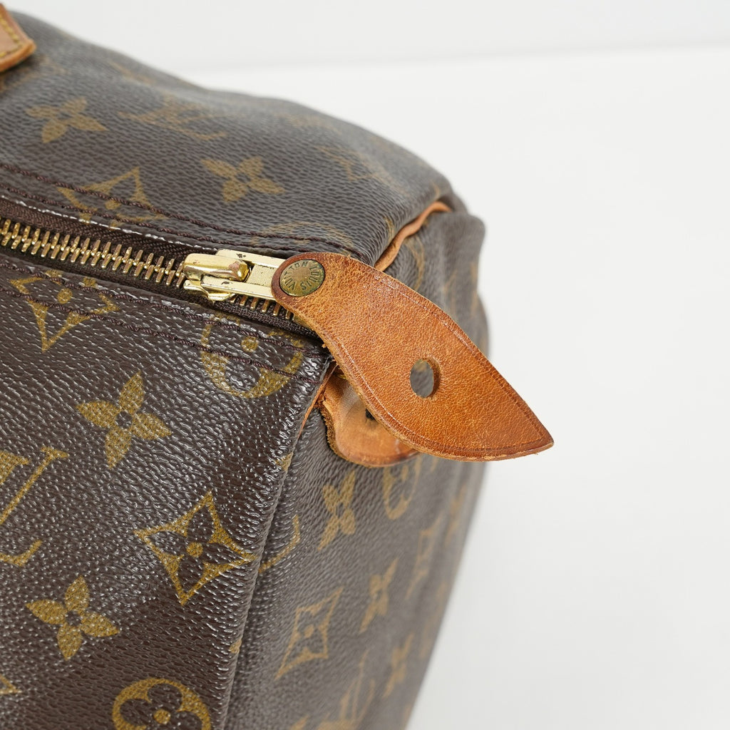 Louis Vuitton Speedy 35 M41524 Monogram Canvas Brown Used Handbag 04A295948807