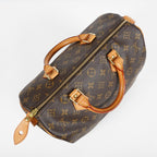 Louis Vuitton Speedy 30 Monogram Canvas Handbag Brown Used M41526 07A188980424