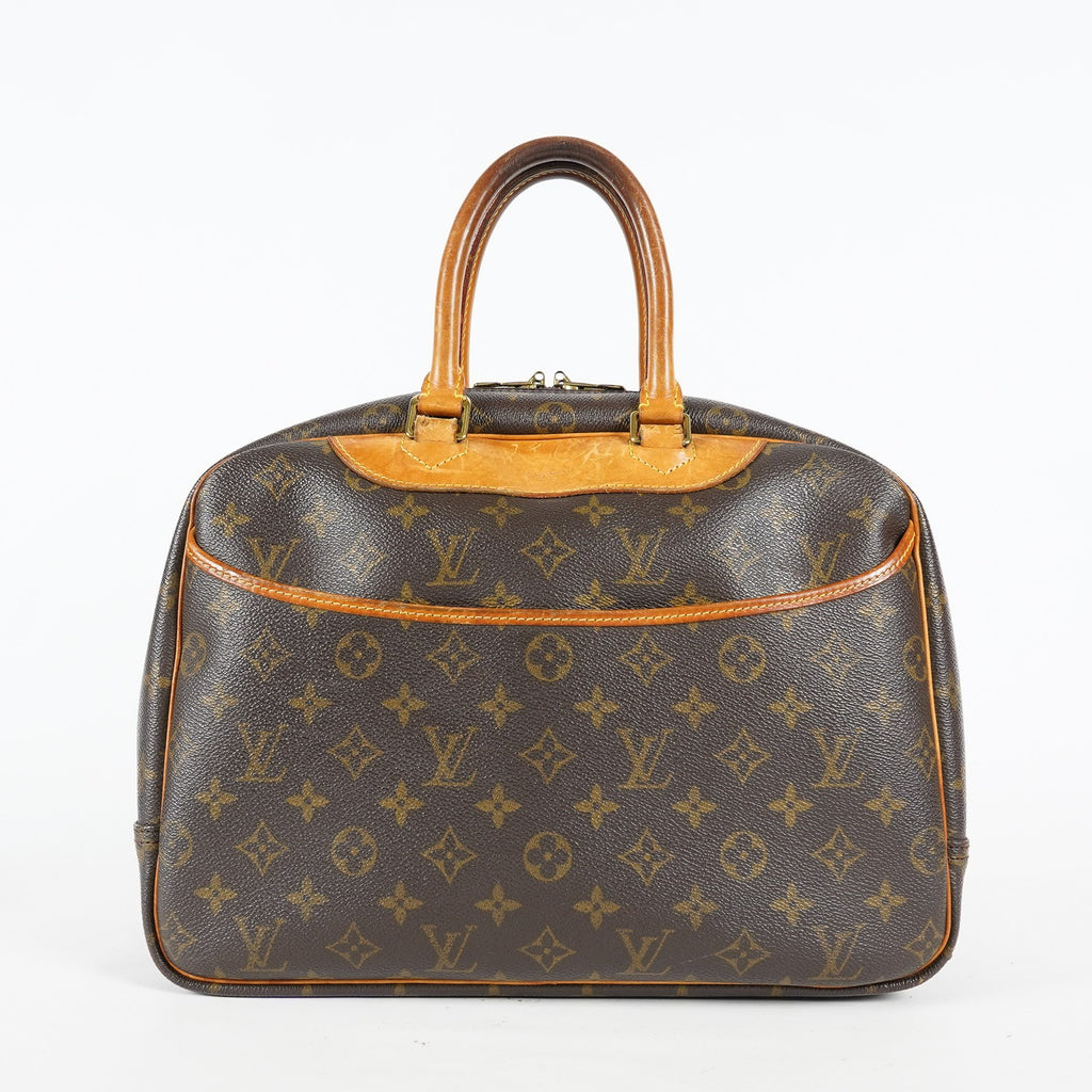 Louis Vuitton Deauville M47270 Monogram Canvas Brown Used Handbag 09M452945808