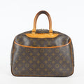 Louis Vuitton Deauville M47270 Monogram Canvas Brown Used Handbag 09M452945808