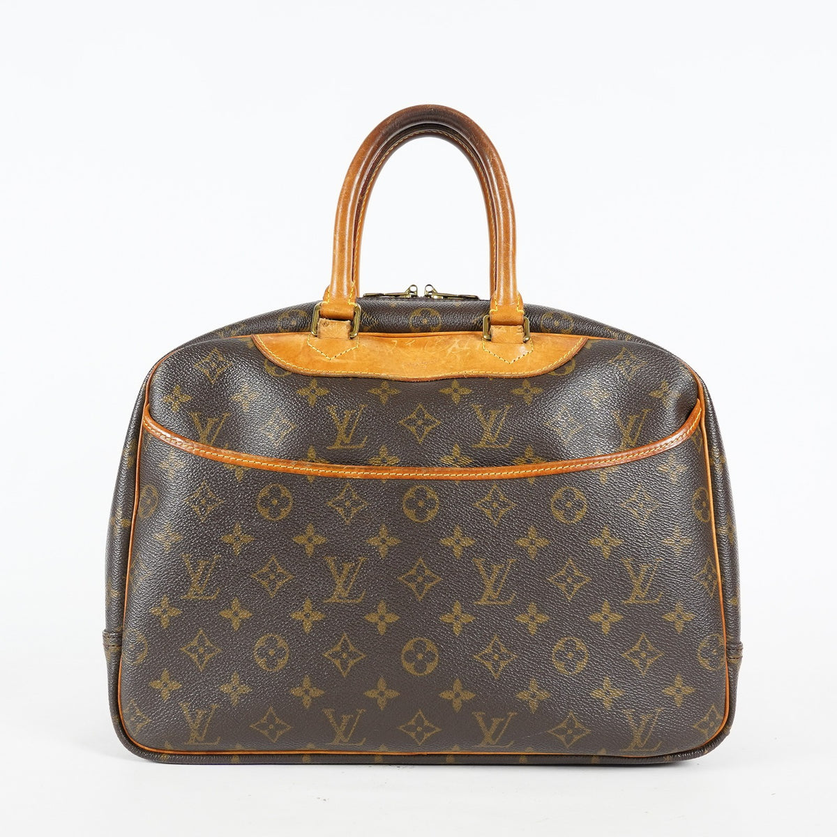 Louis Vuitton Deauville M47270 Monogram Canvas Brown Used Handbag 09M452945808