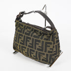 Fendi Zucca Accessory Pouch Shoulder Bag Brown Canvas Used 08E092420008