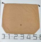 Louis Vuitton Dust Bag Storage Pouch Drawstring Beige LV Logo Authentic 45x42