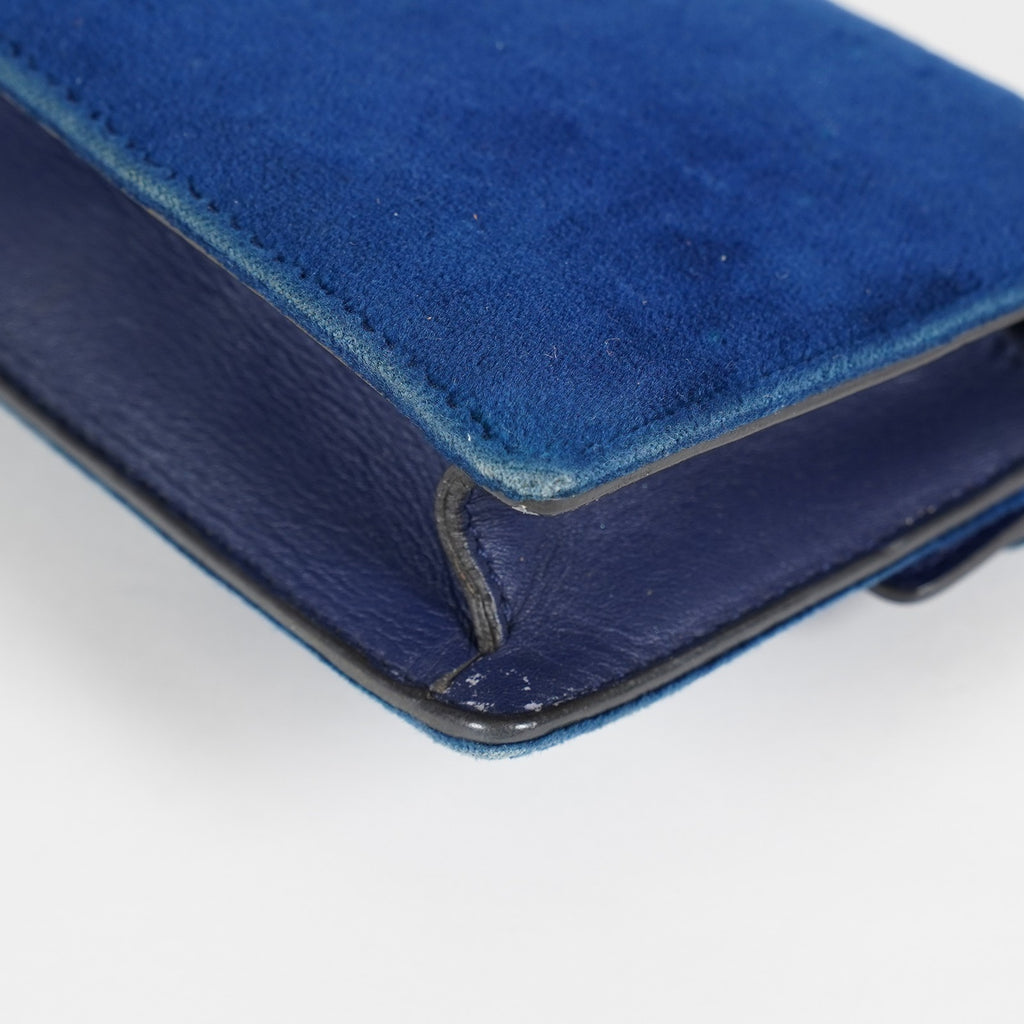 Gucci Dionysus Super Mini Velvet Blue Chain Shoulder Bag 476432 08E095170020