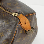 Louis Vuitton Speedy 35 M41524 Monogram Canvas Brown Used Handbag 09E104400011