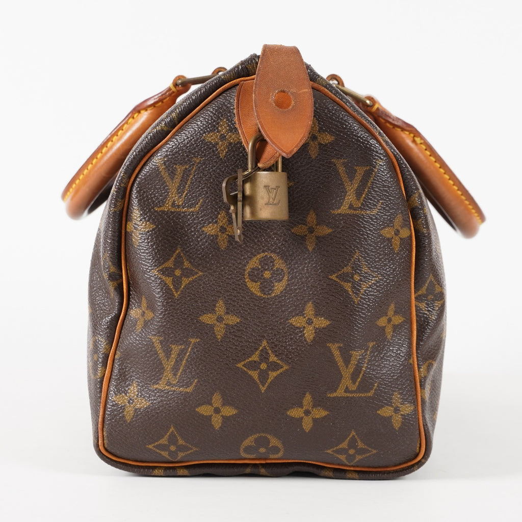 Authentic Louis Vuitton Monogram Speedy 25 M41528 Handbag vintage 03E237150002
