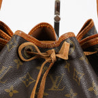 Louis Vuitton Noe GM M42224 Monogram Canvas Brown Used Bucket Bag 08A094576003
