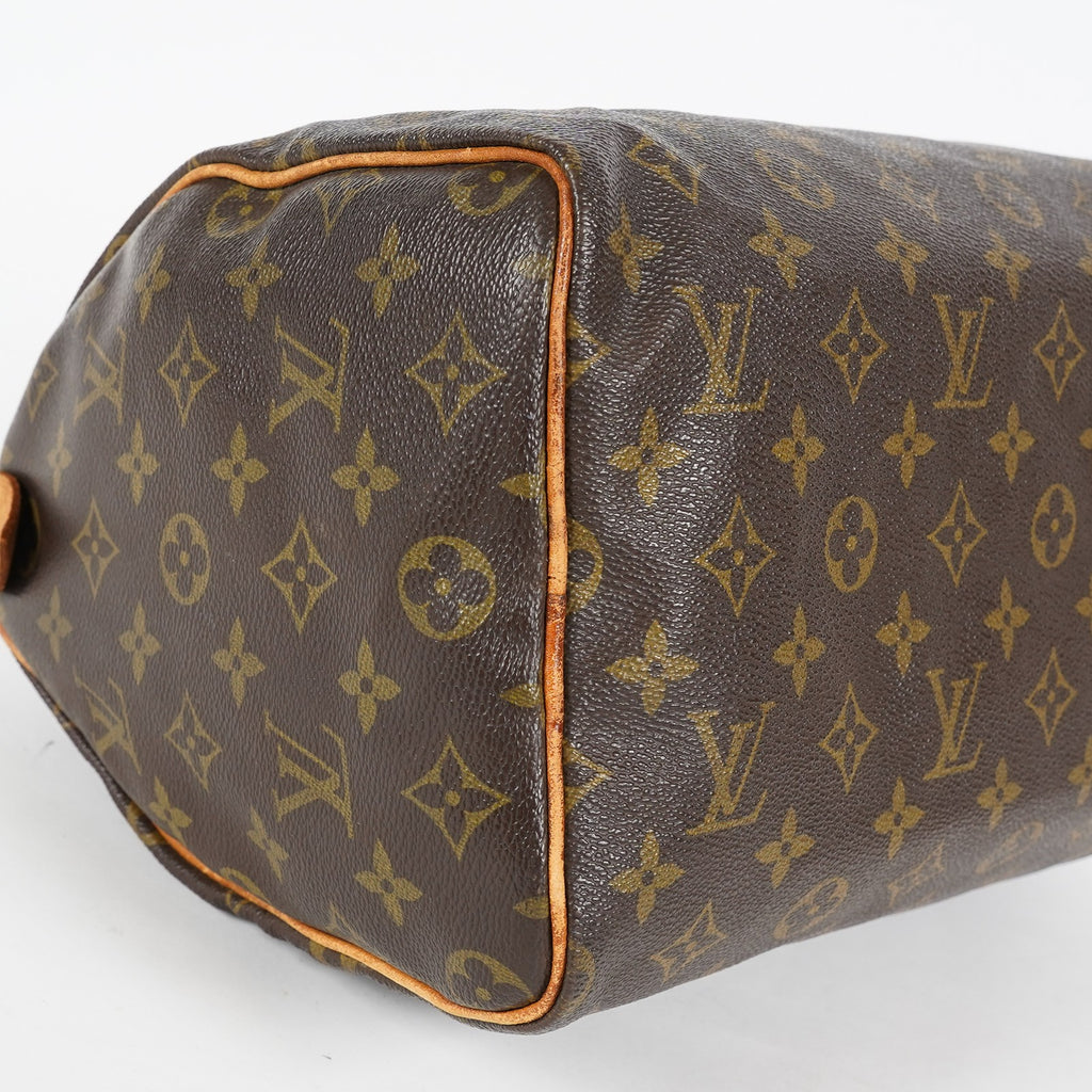 Louis Vuitton Speedy 30 Monogram Canvas Brown Boston Handbag M41526 08E065170002