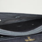 Chanel Coco Mark Shoulder Chain Wallet Black Women's Enamel vintage 05E294730016