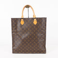 LOUIS VUITTON Sac Plat Handbag Monogram Canvas Brown M51140 06E092310012