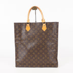 LOUIS VUITTON Sac Plat Handbag Monogram Canvas Brown M51140 06E092310012