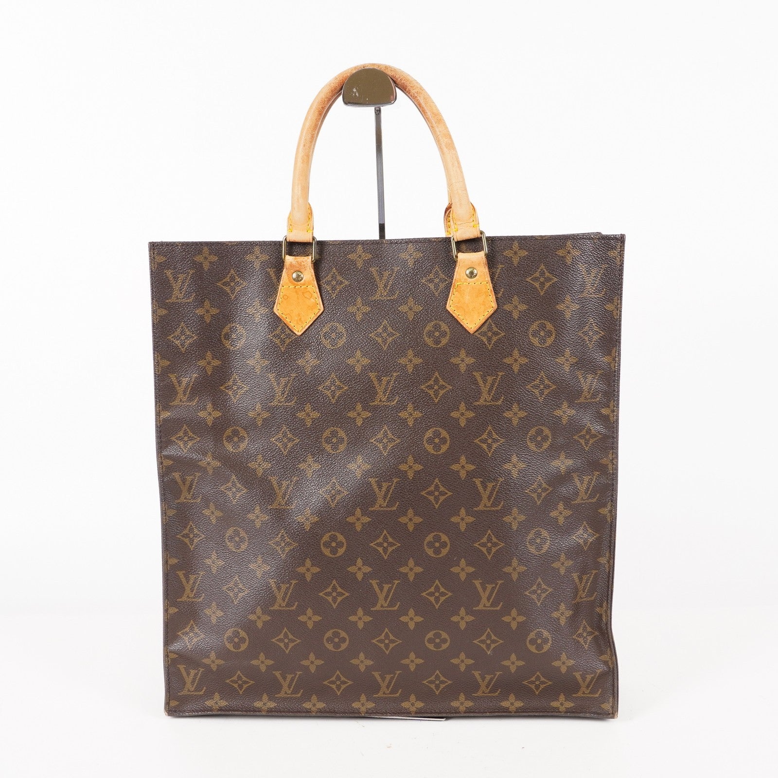 LOUIS VUITTON Sac Plat Handbag Monogram Canvas Brown M51140 06E092310012
