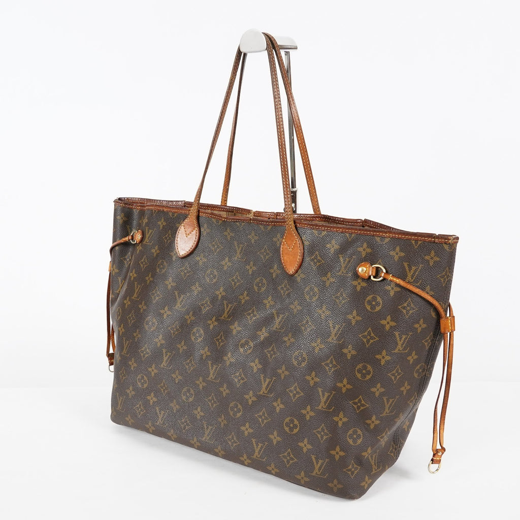 Louis Vuitton Neverfull GM M40157 Monogram Brown Canvas Tote Bag 08E274180010