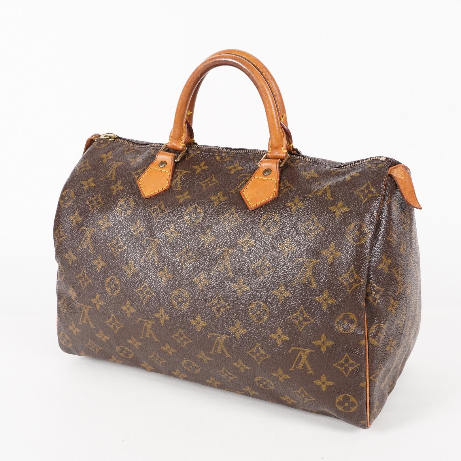 Authentic Louis Vuitton Monogram Speedy 35 M41524 vintage Handbag 05E216160013