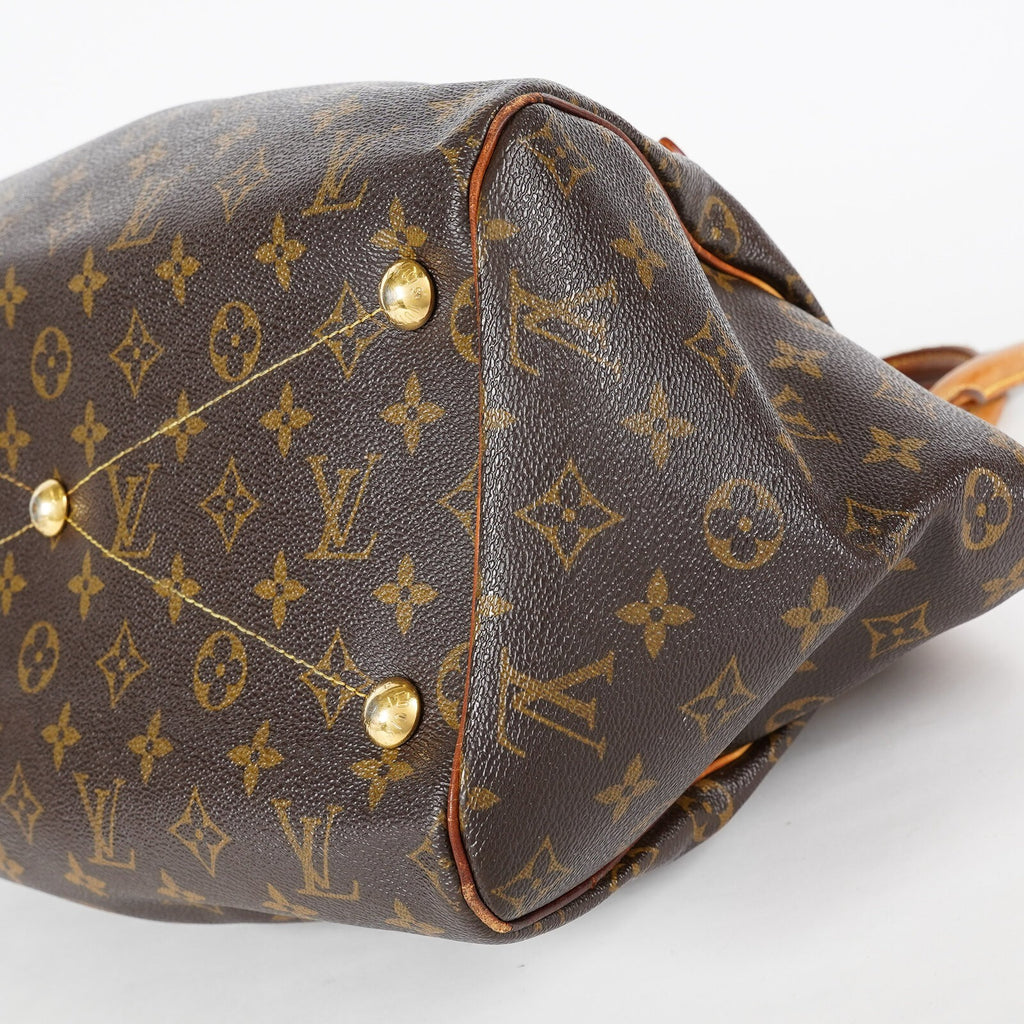 Louis Vuitton Monogram Tivoli M40143 Used Brown Canvas Handbag Tote 08E114510002