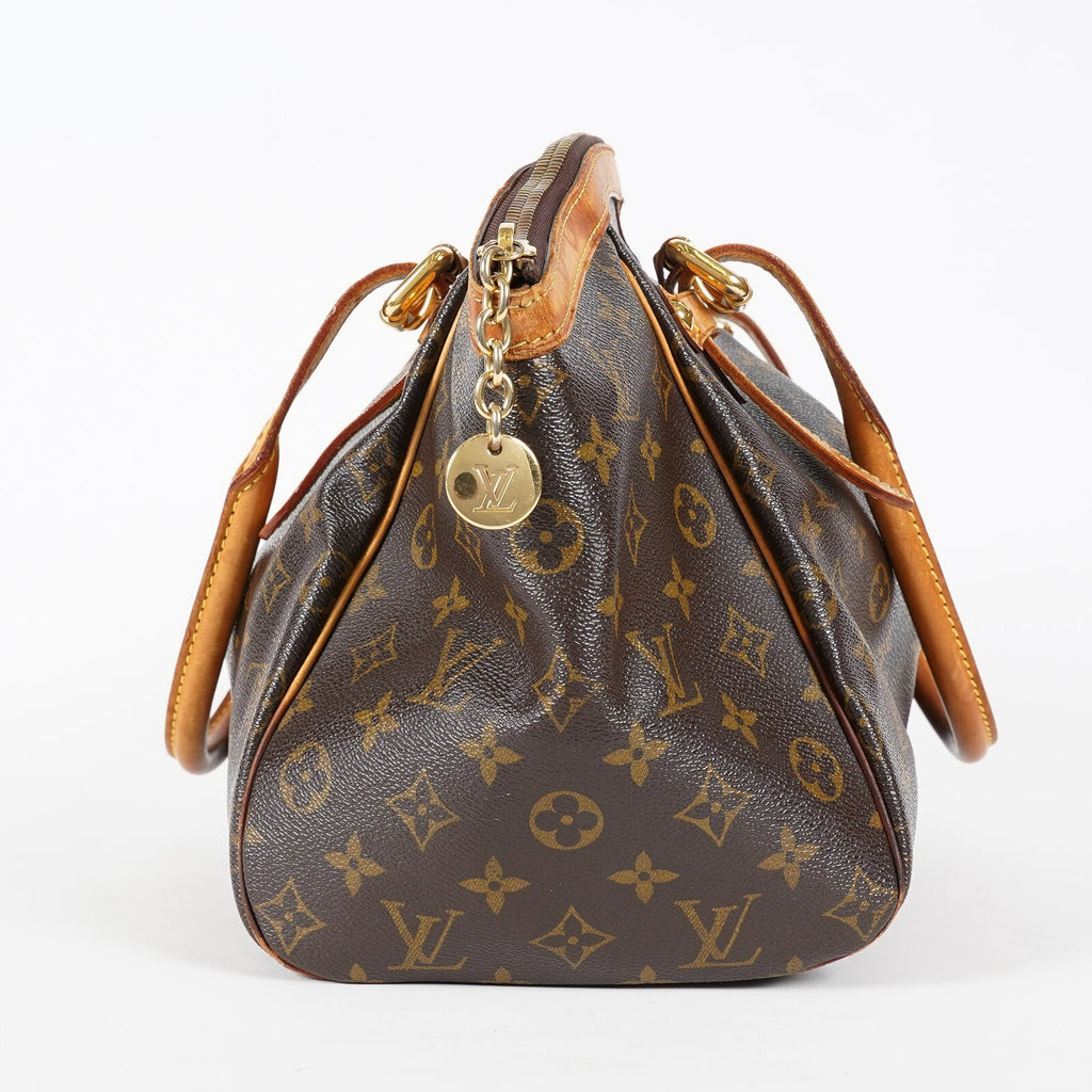 Louis Vuitton Monogram Tivoli M40143 Used Brown Canvas Handbag Tote 08E114510002
