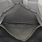 Auth Hermes Herline Tote MM Gray Canvas Silver HW Vintage Purse Used 07E22605005