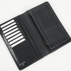 Chanel Caviar Skin Long Bifold Wallet Black Leather Used with Box 05E412310016