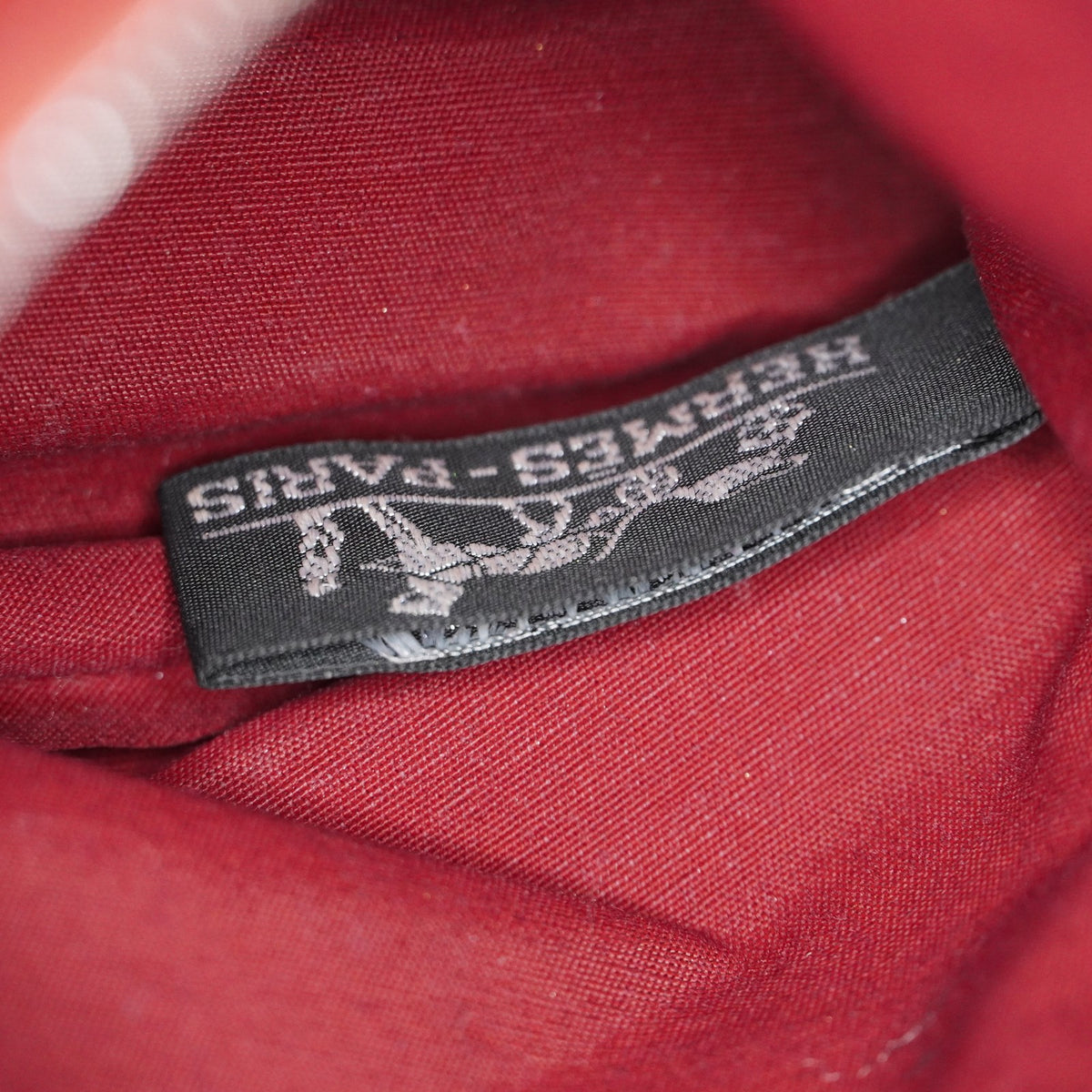 Hermes Bolide Pouch 18 Mini Brick Red Cotton Canvas Vintage Used 07E22715009