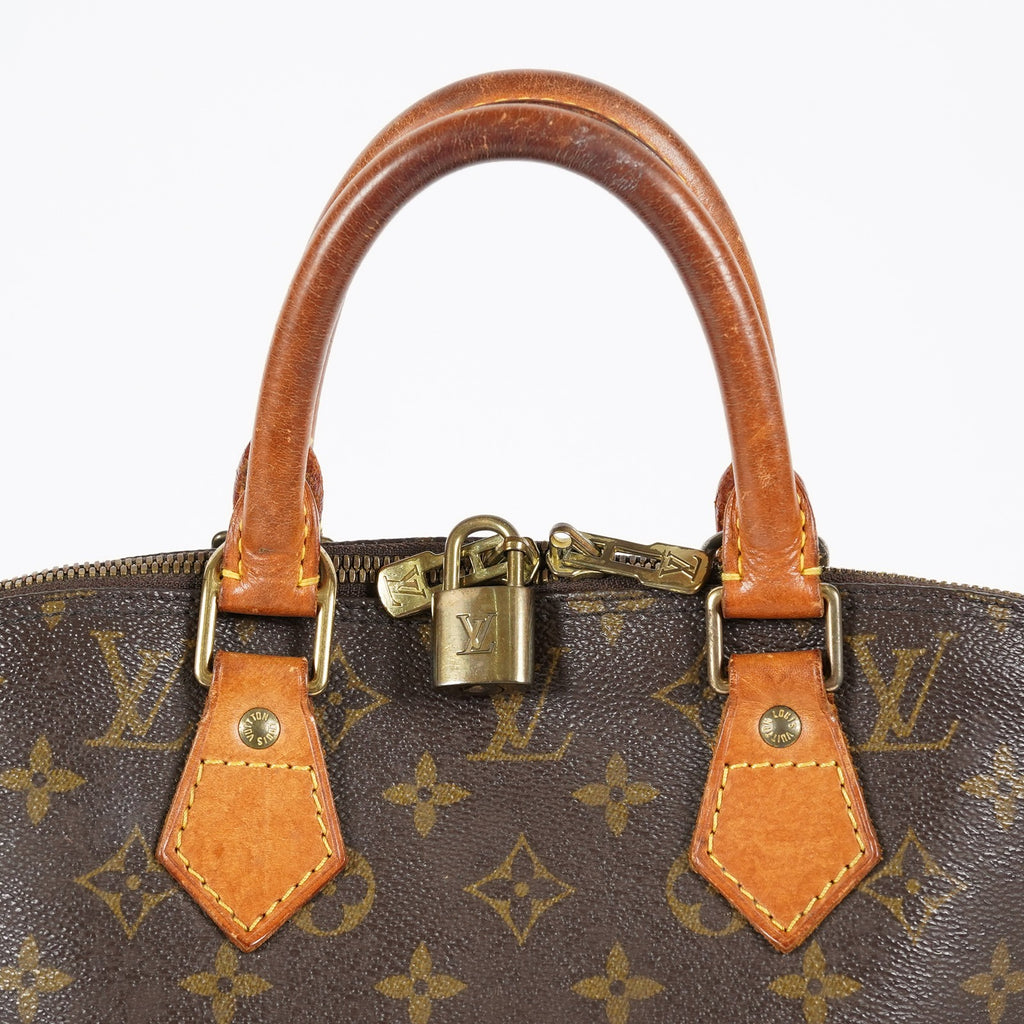 Louis Vuitton Alma PM Hand Bag Monogram Canvas Brown M51130 Used 08E032750006
