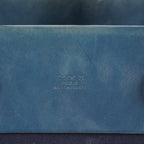 Hermes Herbag Cabas MM Navy Canvas Blue Leather Tote Hand Bag Used 08E043960012