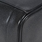 Chanel Caviar Skin CC Vanity Bag 16cm Black Leather Vintage Used 07E016820029