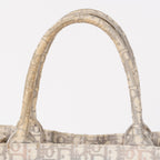 Christian Dior Book Tote Toile de Jouy Beige Gray Canvas Bag 02E207260003