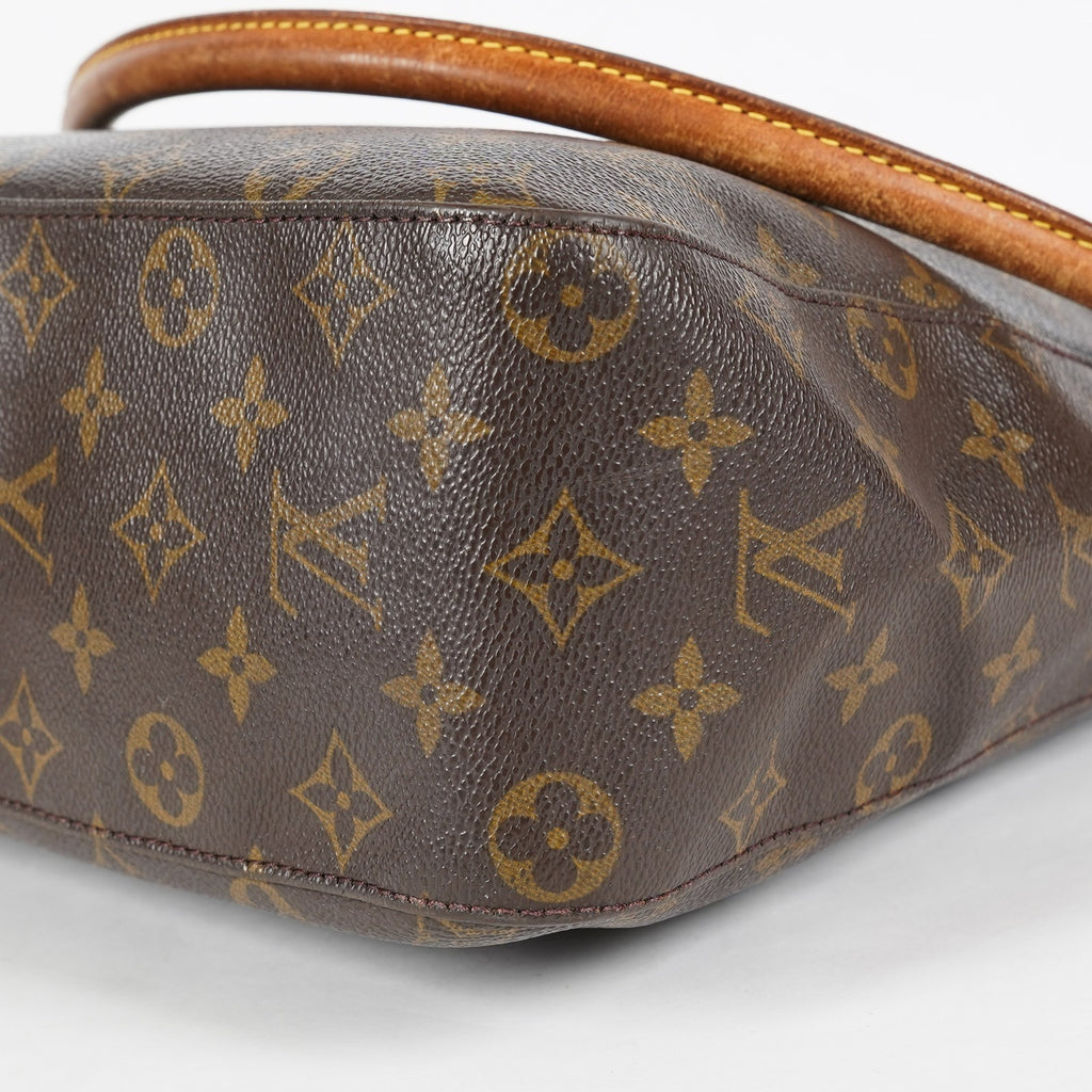 Louis Vuitton Looping GM Monogram Brown Shoulder Bag M51145 Vintage 07E163300012