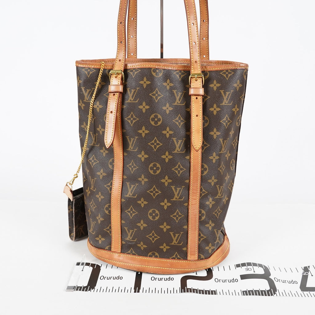 Louis Vuitton Bucket GM M42236 Monogram Canvas Brown Tote Bag Used 08E192750010