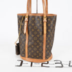 Louis Vuitton Bucket GM M42236 Monogram Canvas Brown Tote Bag Used 08E192750010
