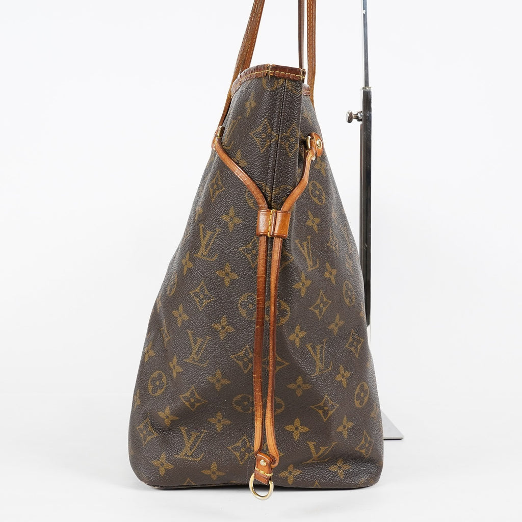 Louis Vuitton Neverfull GM M40157 Monogram Brown Canvas Tote Bag 08E274180010