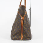 Louis Vuitton Neverfull GM M40157 Monogram Brown Canvas Tote Bag 08E274180010