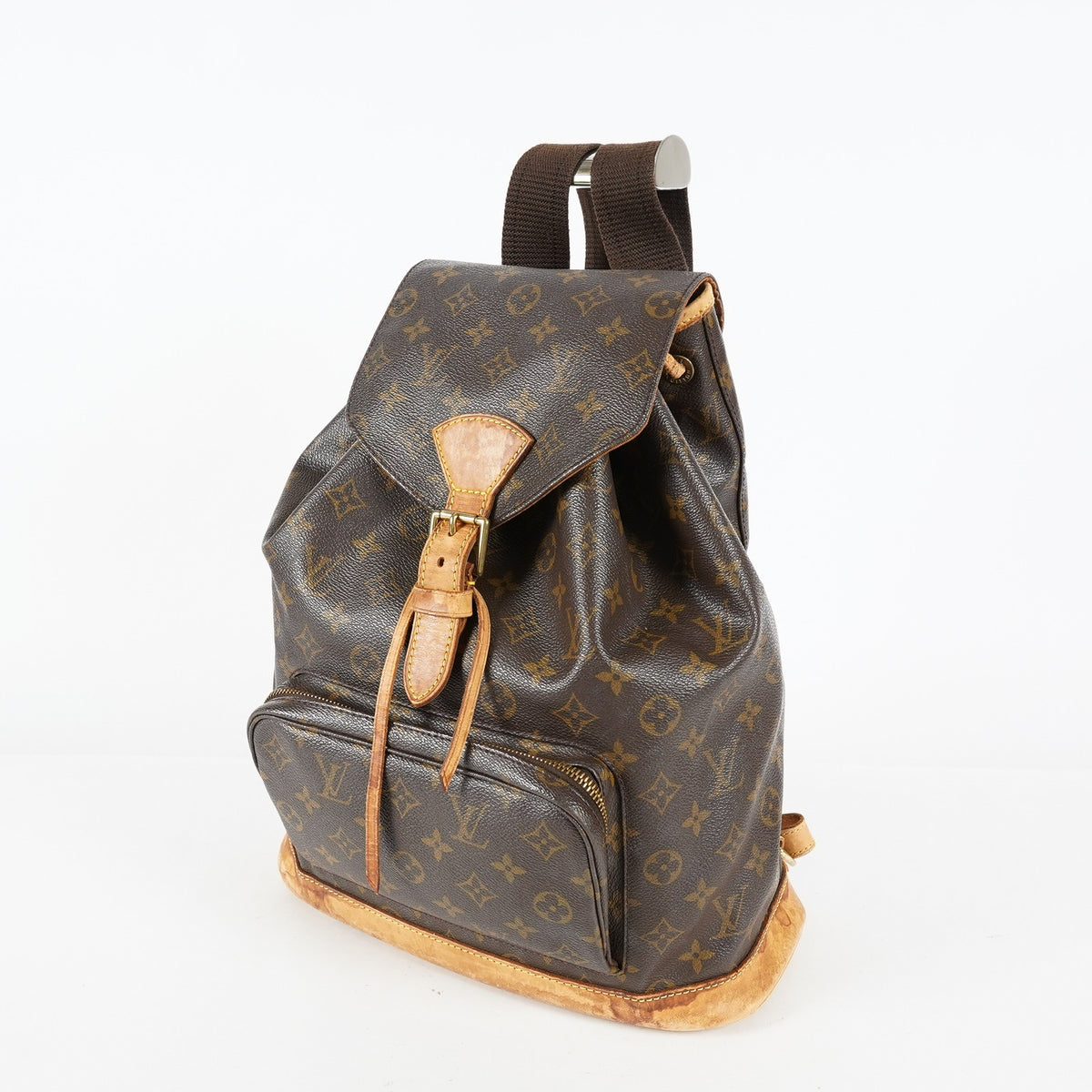 Louis Vuitton Montsouris GM M51135 Monogram Canvas Brown Backpack 09M434192108