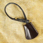 Fendi Zucca Mini Vanity Bag 24cm Brown Canvas Leather Used Auth 09E173410010
