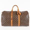 LOUIS VUITTON Keepall 50 Monogram Boston Bag Brown vintage M41426 06E173740010