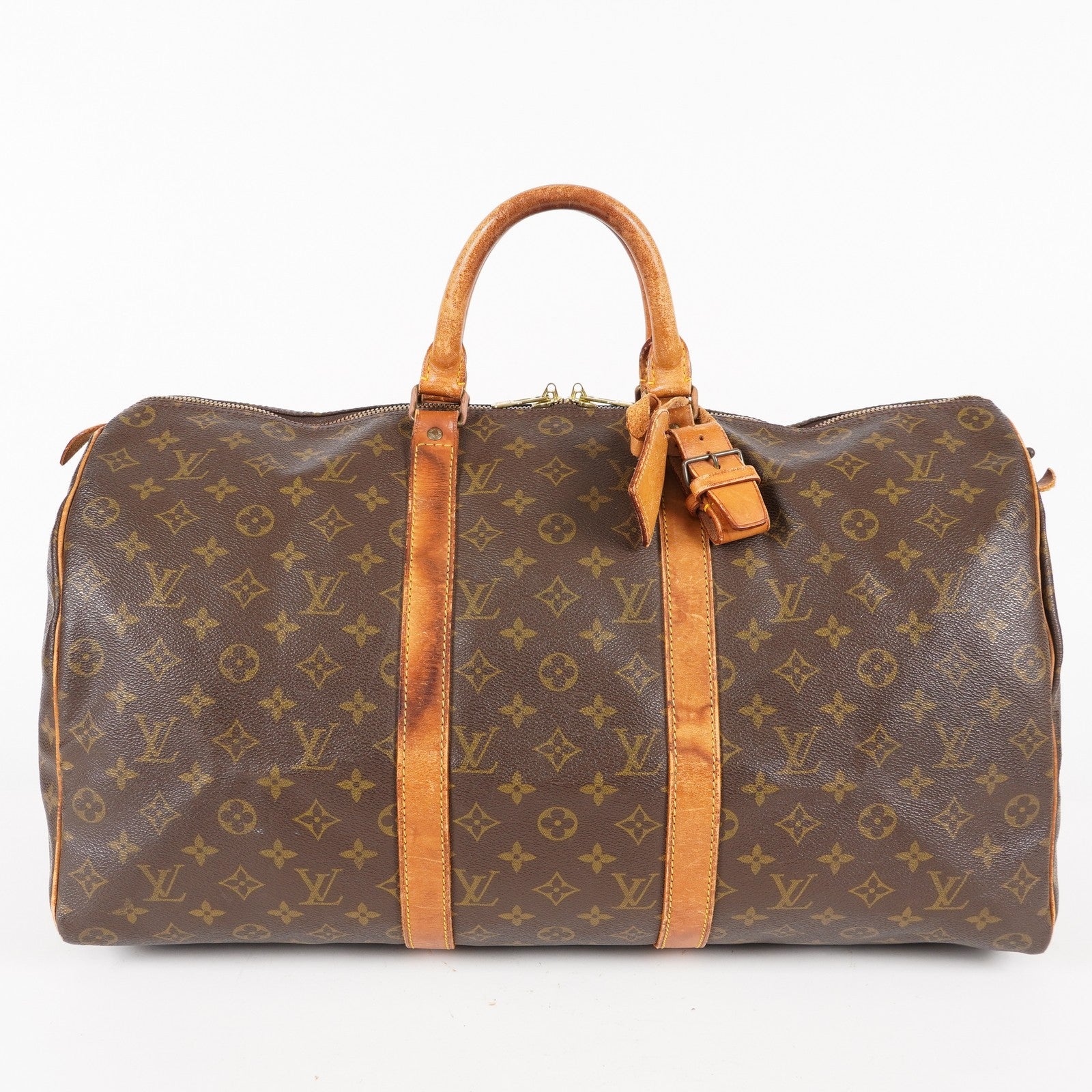 LOUIS VUITTON Keepall 50 Monogram Boston Bag Brown vintage M41426 06E173740010
