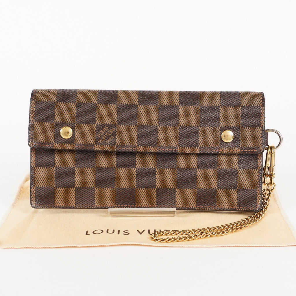 LOUIS VUITTON Portefeuille  Bifold purse N60002 Damier Ebene 03T052800009