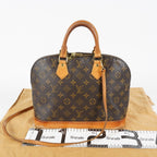 Louis Vuitton Alma PM Monogram Canvas Handbag Brown vintage M51130 07E062970017