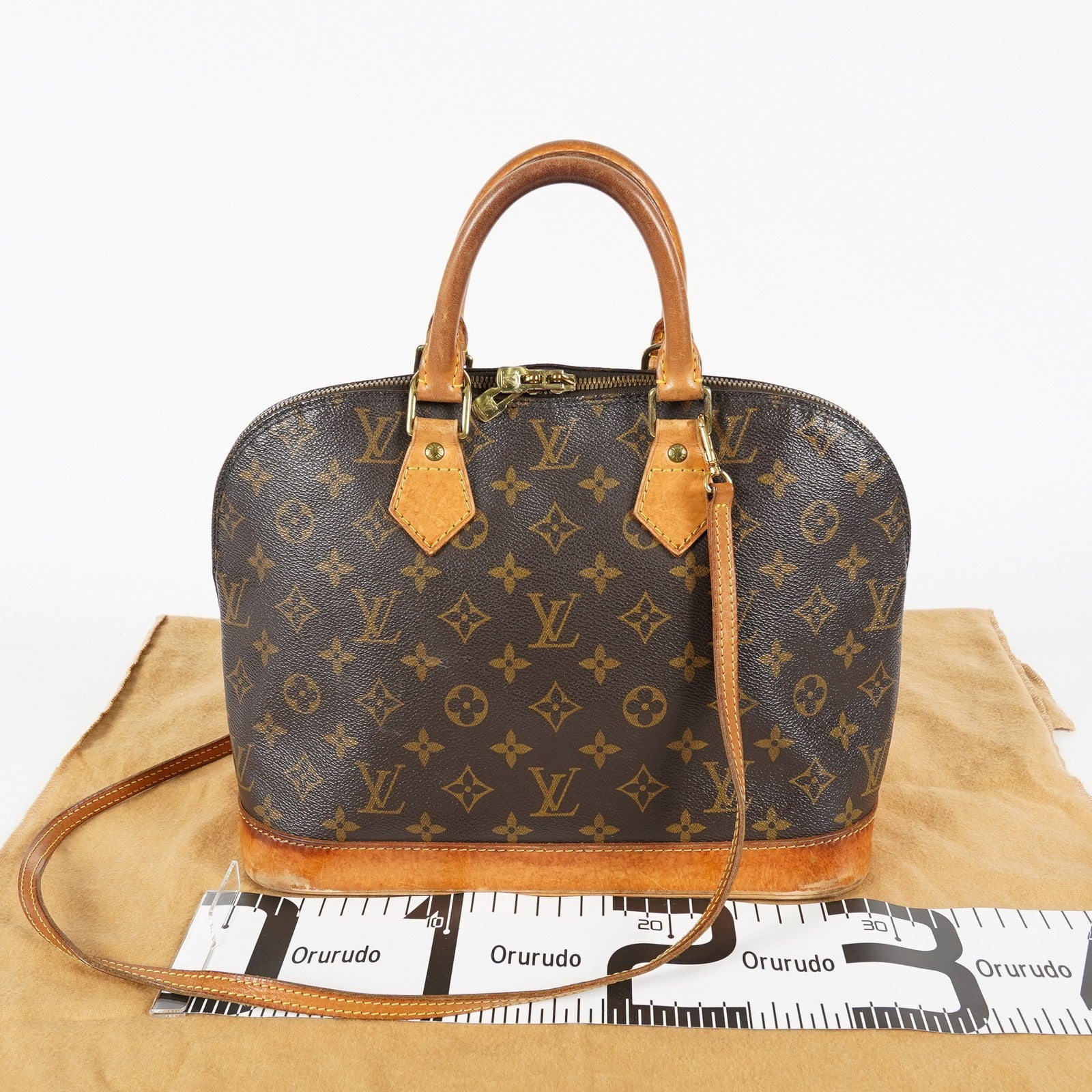 Louis Vuitton Alma PM Monogram Canvas Handbag Brown vintage M51130 07E062970017